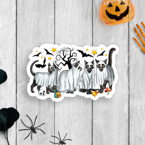 Spooky Cats Vinyl Sticker