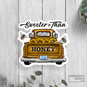 Sweeter Than Honey Vinyl Sticker