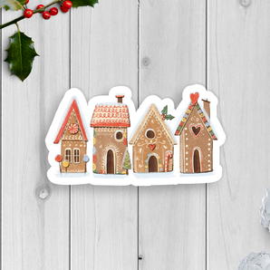 Ginger Bread House Vinyl Sticker