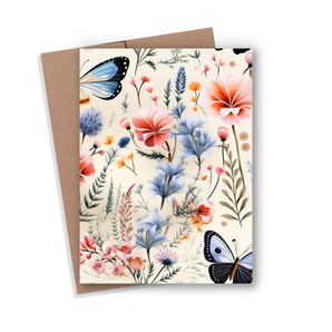 Floral Butterfly Card