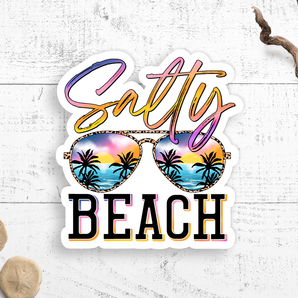 Salty Beach  Vinyl Sticker