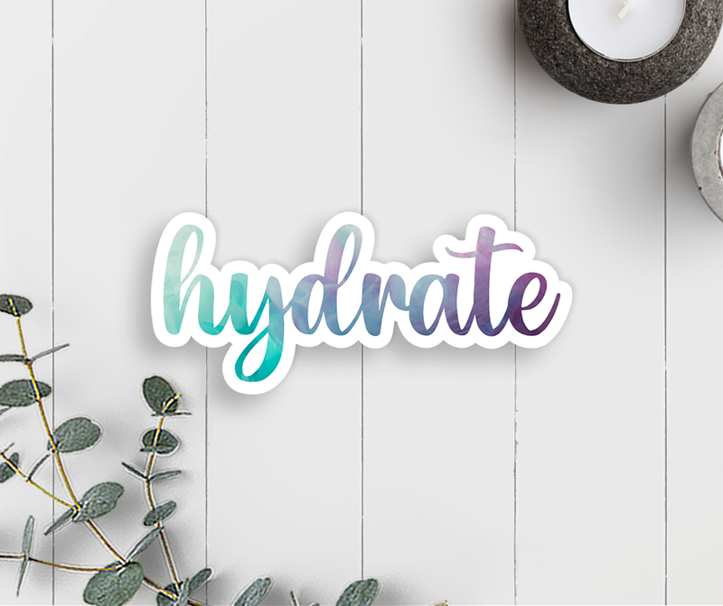Hydrate Vinyl Sticker