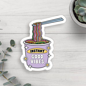 Instant Good Vibes Vinyl Sticker