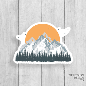 Mountains Vinyl Sticker