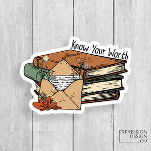 Know Your Worth Vinyl Sticker