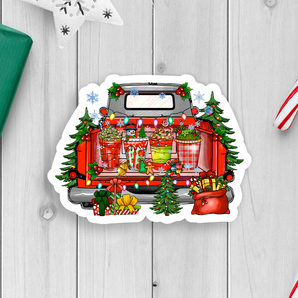 Holiday Truck Vinyl Sticker