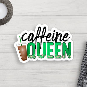 Caffeine Queen Vinyl Sticker