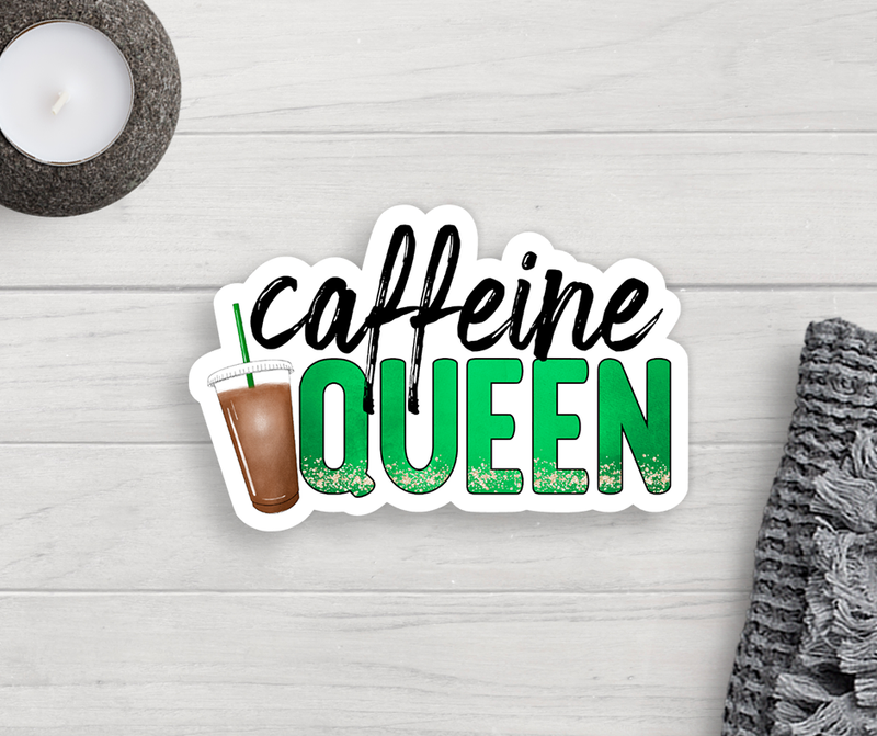 Caffeine Queen Vinyl Sticker