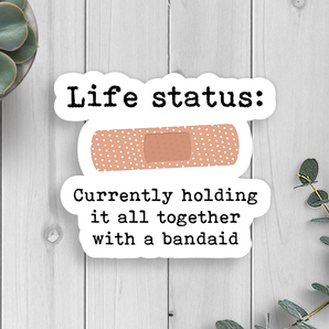 Life Status Vinyl Sticker