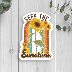 Seek The Sunshine Vinyl Sticker