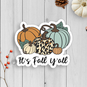 It's Fall Y'all Vinyl Sticker