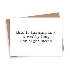 One Night Stand Card