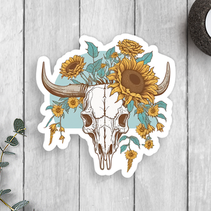 Sunflower Western Vinyl Sticker