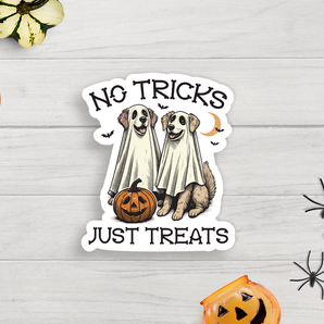 Dogs Tricks Treats Vinyl Sticker