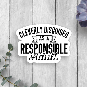 Responsible Adult Vinyl Sticker