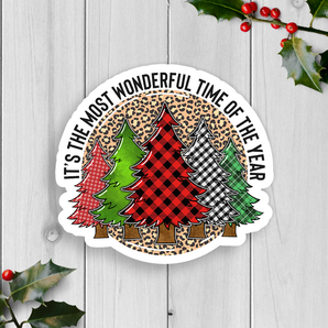 It's The Most Wonder Time Of The Year Vinyl Sticker